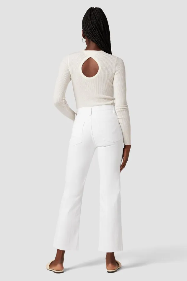 Cropped Women Hudson Jeans Remi HighRise Straight Crop Jean Destructed White Shadow Cropped Women Hudson Jeans Remi HighRise Straight Crop Jean Destructed White Shadow