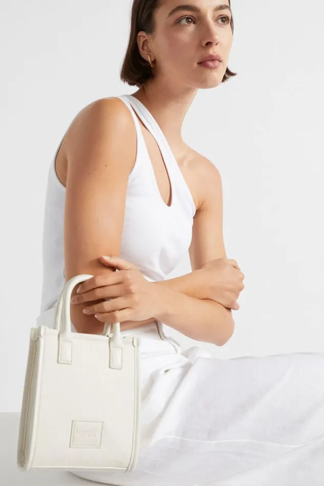Cross Body Woman Seed Heritage Seed Micro Mini Crossbody Stone