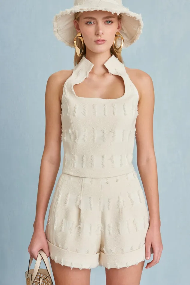 Cult Gaia Dulcie Top Off White Women Tops