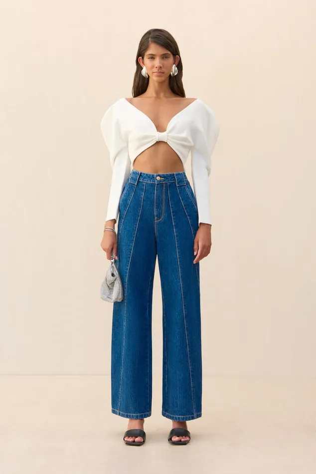 Cult Gaia Ellie Knit Top Off White Women Knits