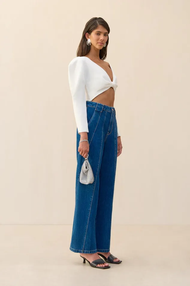Cult Gaia Ellie Knit Top Off White Women Knits