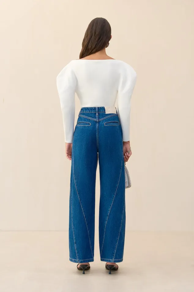 Cult Gaia Ellie Knit Top Off White Women Knits