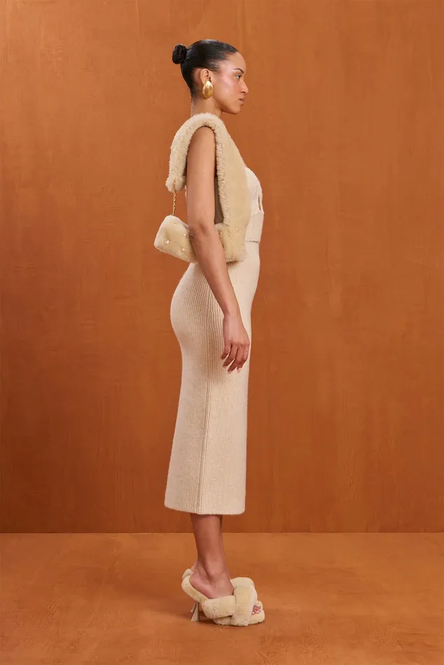 Cult Gaia Jodie Knit Skirt Off White Women Bottoms