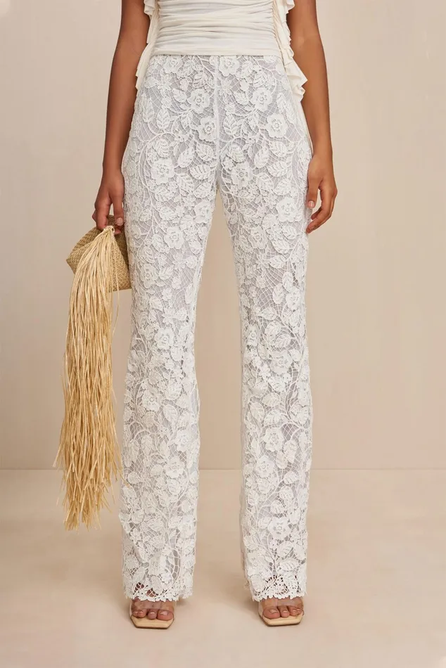 Cult Gaia Kaci Pant Off White Women Bottoms