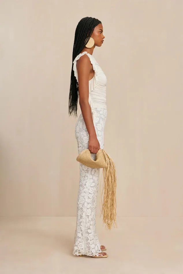 Cult Gaia Kaci Pant Off White Women Bottoms