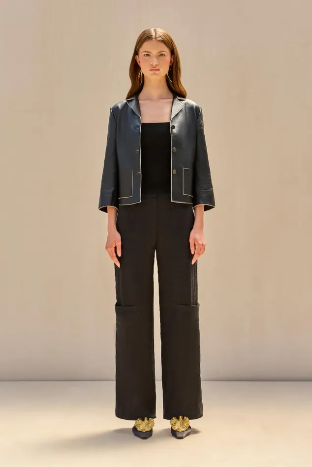 Cult Gaia Layton Blazer Black Women Tops