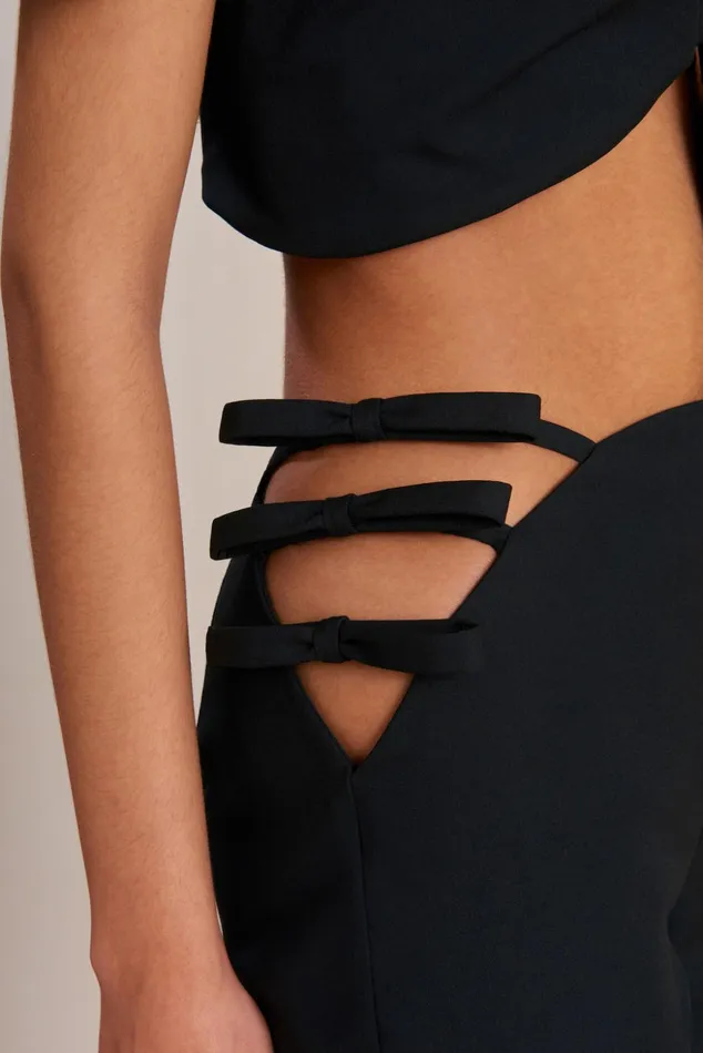Cult Gaia Malie Pant Black Women Bottoms