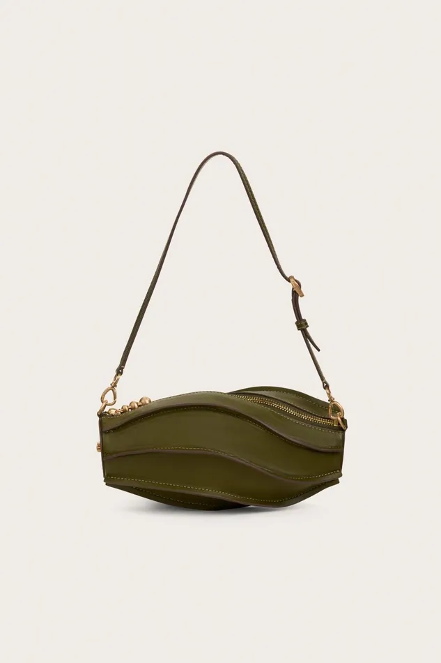 Cult Gaia Myrna Clutch Oliva Women Shoulder Bags