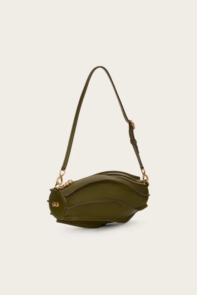 Cult Gaia Myrna Clutch Oliva Women Shoulder Bags