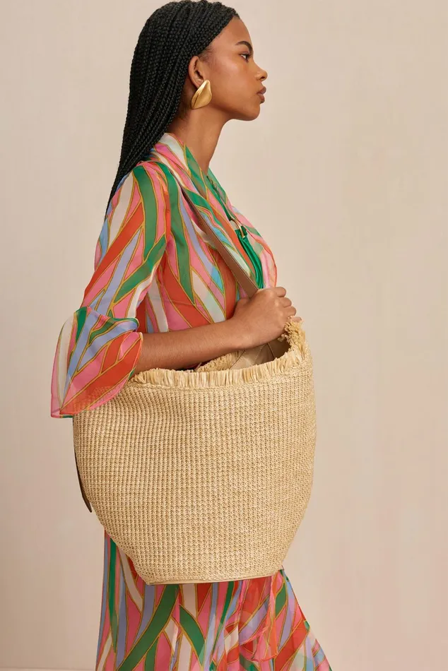 Cult Gaia Odette Tote Natural Women Tote Bags