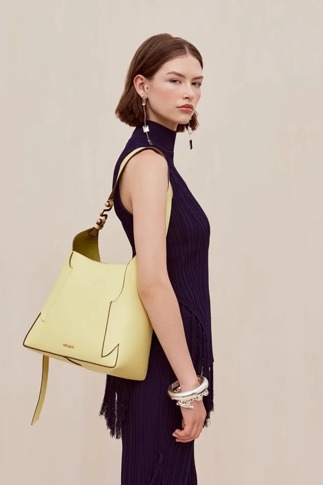 Cult Gaia Simona Shoulder Bag Lemon Sorbet Women Shoulder Bags Cult Gaia Simona Shoulder Bag Lemon Sorbet Women Shoulder Bags