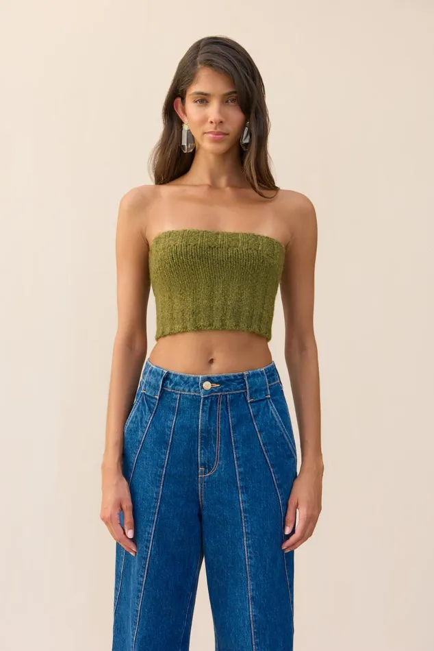 Cult Gaia Virginie Cardigan Set Algae Melange Women Sets