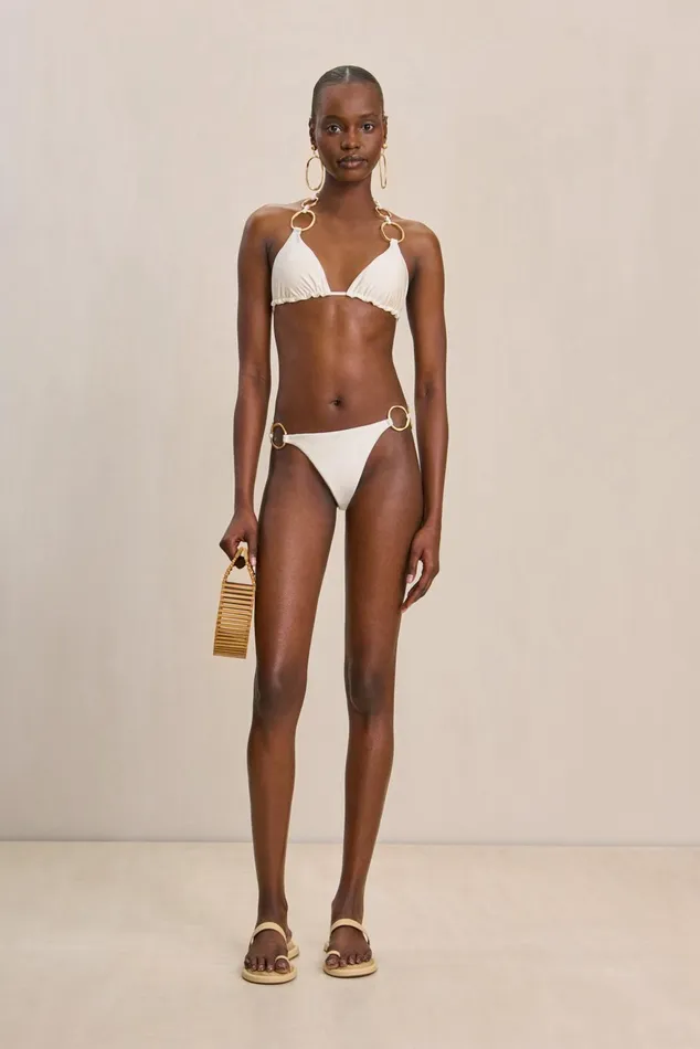 Cult Gaia Zoey Bikini Top Off White Women Bikinis Cult Gaia Zoey Bikini Top Off White Women Bikinis