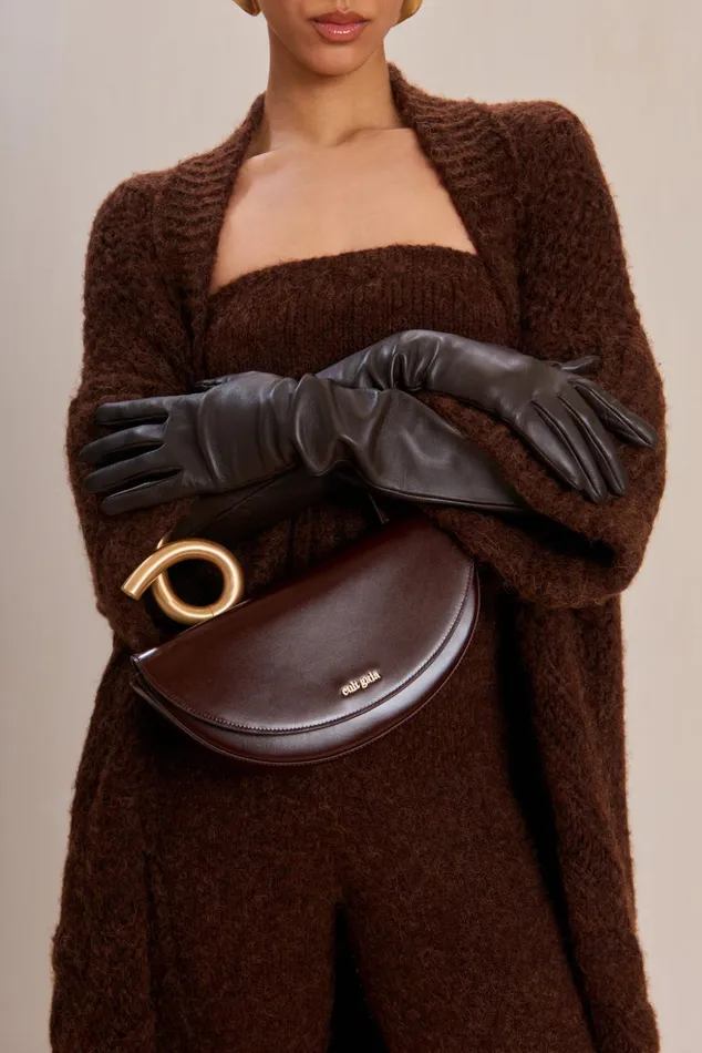 Cult Gaia Zya Gloves Espresso Women Leather Goods