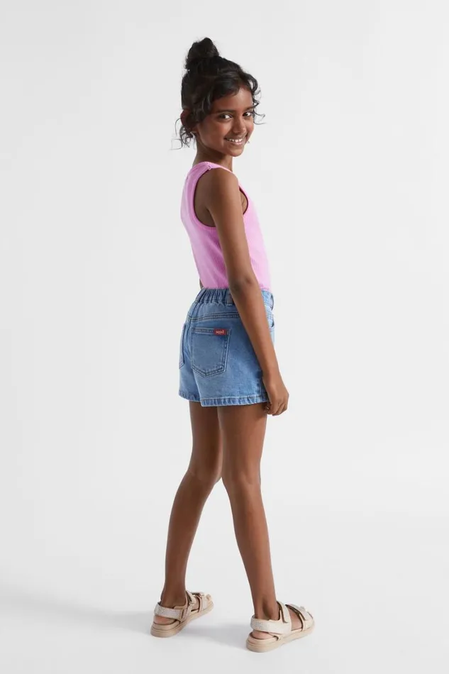 Denim and Jeans Girl Seed Heritage Denim Short Bright Blue Wash