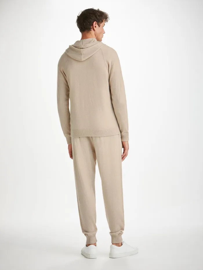Derek Rose Hoodie Finley Cashmere Oat Men Hooded Tops