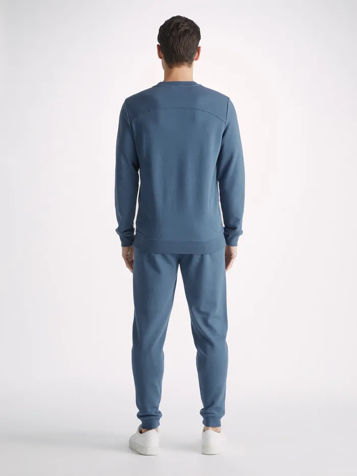 Derek Rose Sweatshirt Quinn Cotton Modal Denim Men Sweatshirts