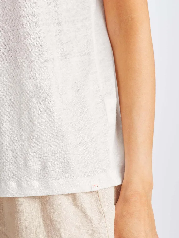 Derek Rose TShirt Jordan Linen White Women Short Sleeve TShirts