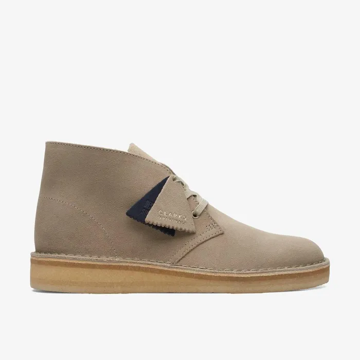 Desert Coal Stone Suede Men Clarks Desert Boots