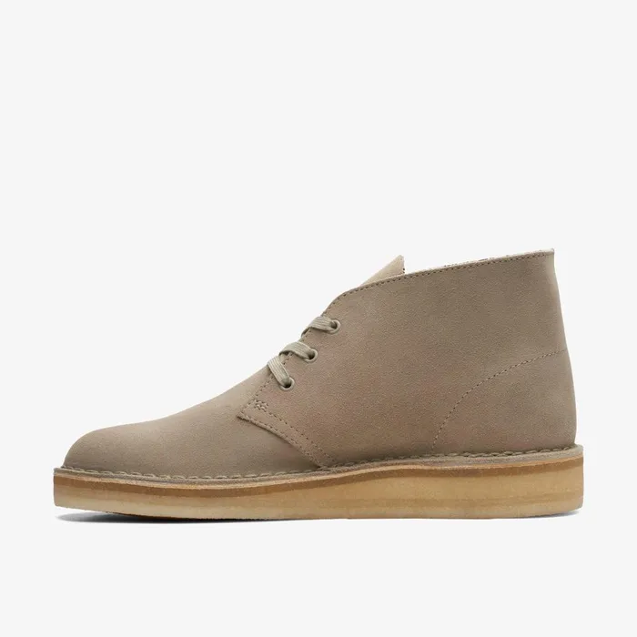 Desert Coal Stone Suede Men Clarks Desert Boots