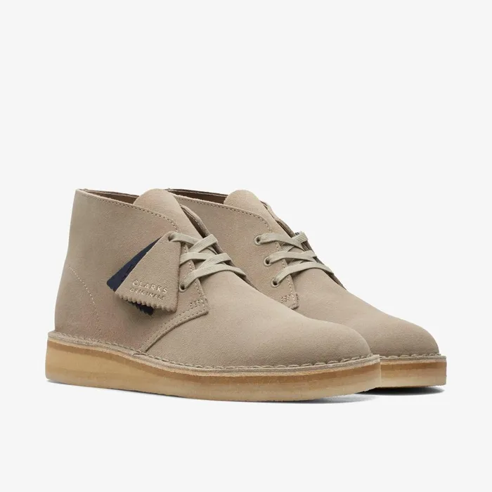 Desert Coal Stone Suede Men Clarks Desert Boots