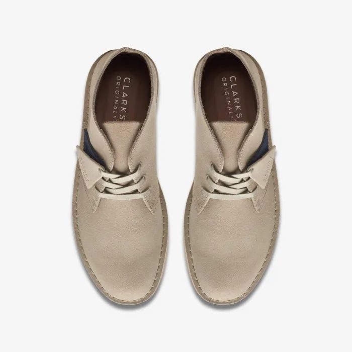 Desert Coal Stone Suede Men Clarks Desert Boots