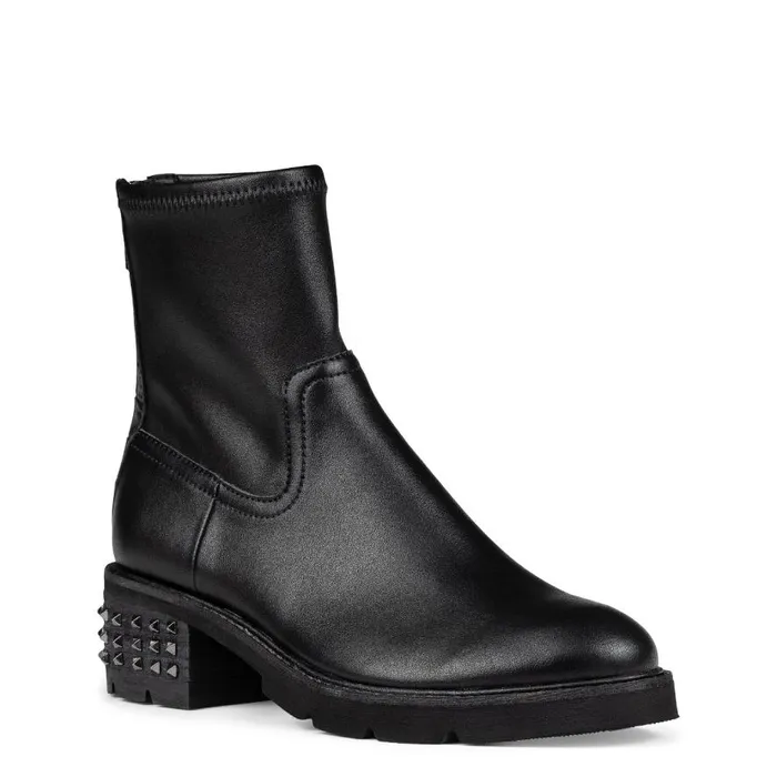 Donald Pliner Boot ERYNA Black Leather Studded 8211 Women Donald Pliner Boot ERYNA Black Leather Studded 8211 Women