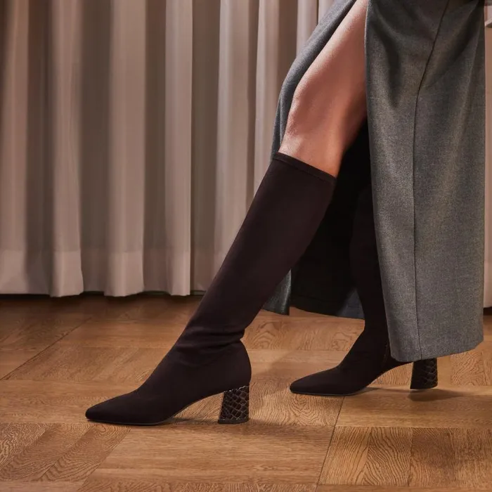 Donald Pliner Boot SOUMA Black Crepe 8211 Women Donald Pliner Boot SOUMA Black Crepe 8211 Women