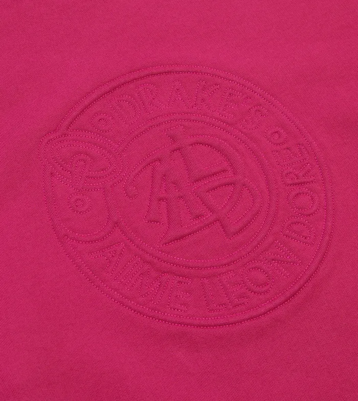 Drake039s Ald Fuchsia Embossed Crewneck Sweatshirt Men Polos and Sweatshirts