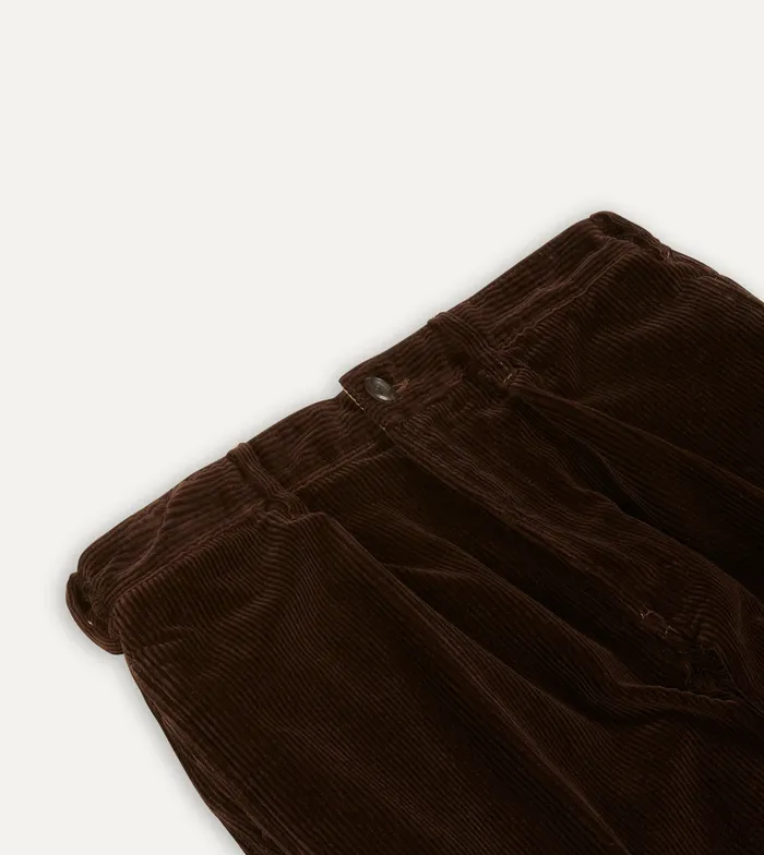 Drake039s Brown Cotton Corduroy Games Trousers Men Trousers