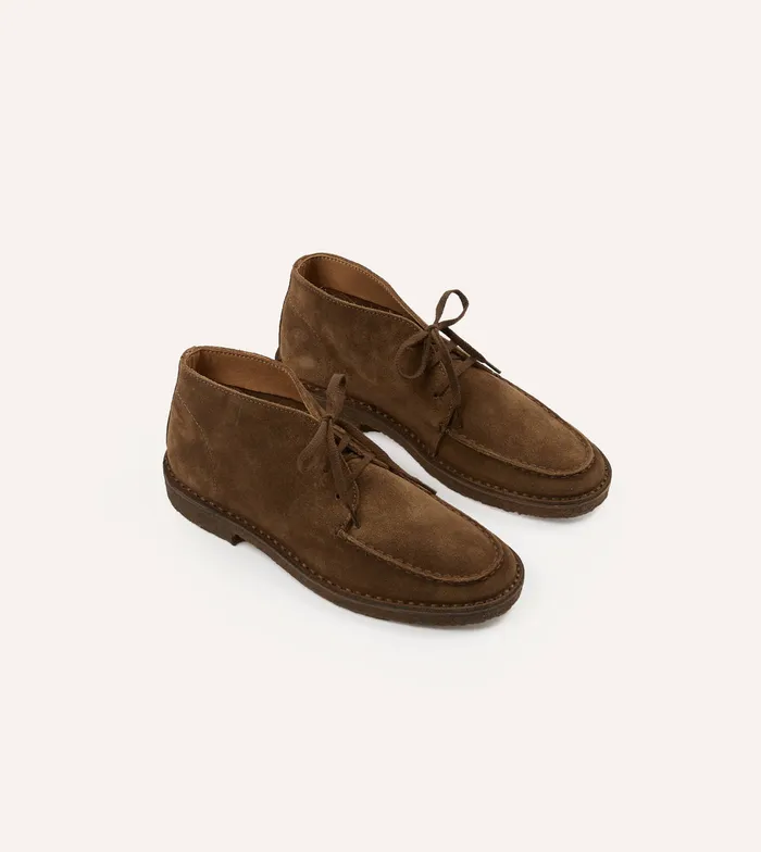 Drake039s Crosby MocToe Chukka Boot Tobacco Suede Men Chukkas