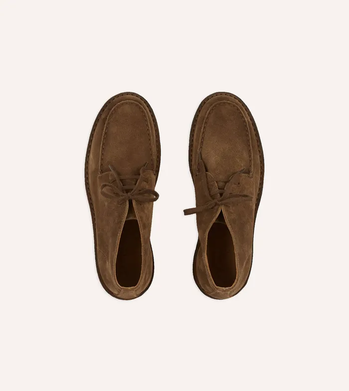 Drake039s Crosby MocToe Chukka Boot Tobacco Suede Men Chukkas