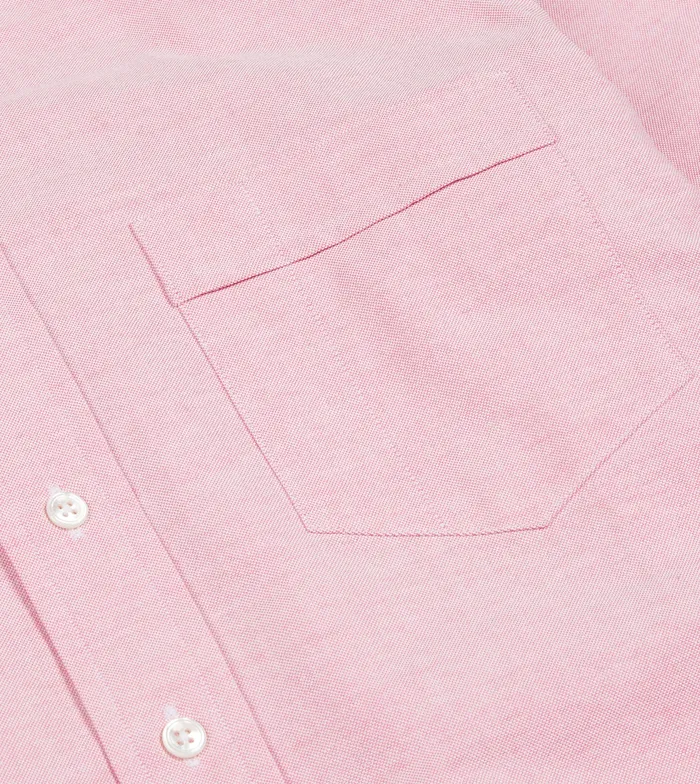 Drake039s Dark Pink Cotton Oxford Cloth ButtonDown Shirt Men Formal Shirts