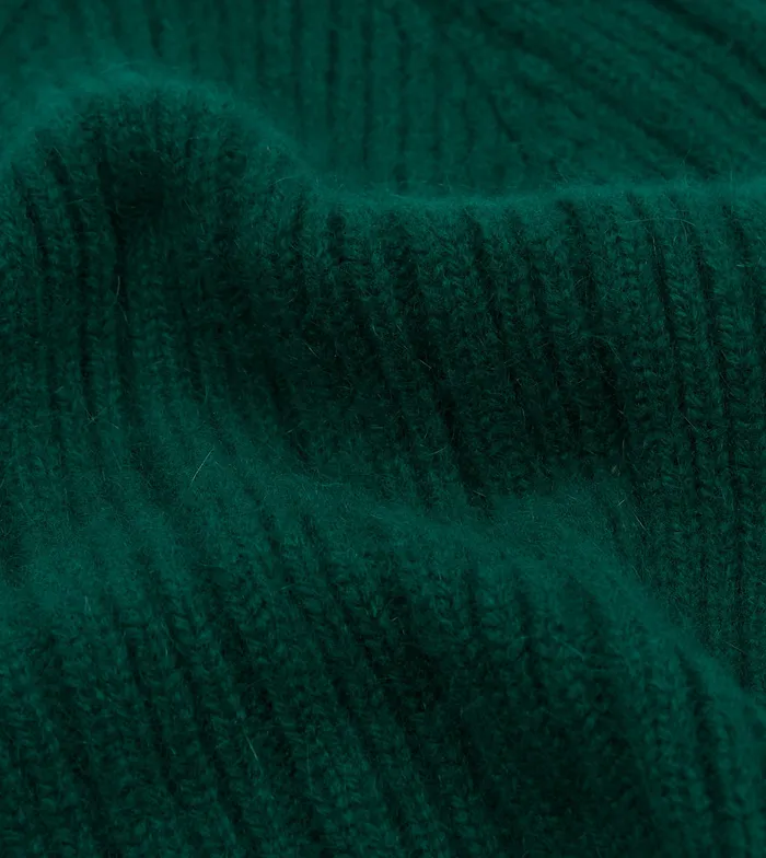 Drake039s Green Angora Lambswool Ribbed Knit Cap Men Hats