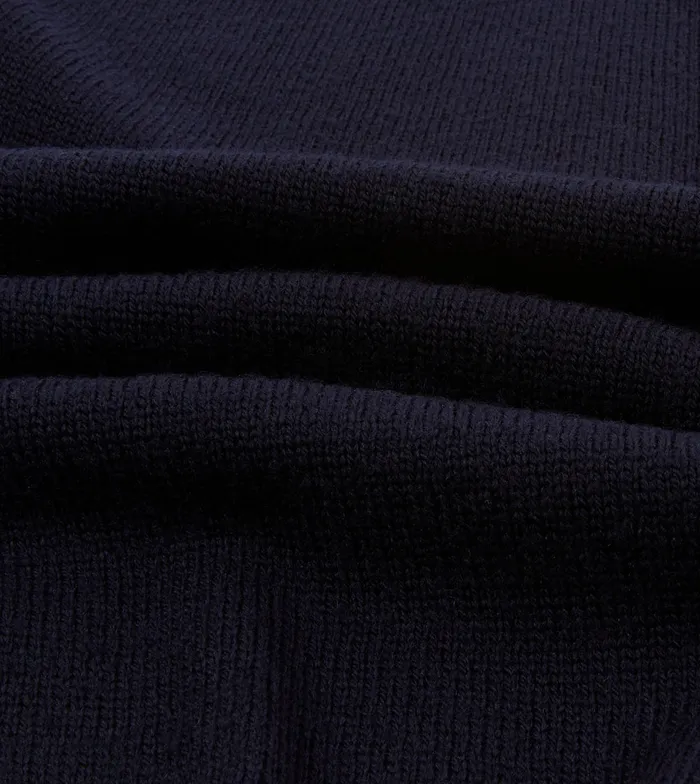 Drake039s Navy Merino Wool Knitted Polo Men Knitwear Drake039s Navy Merino Wool Knitted Polo Men Knitwear
