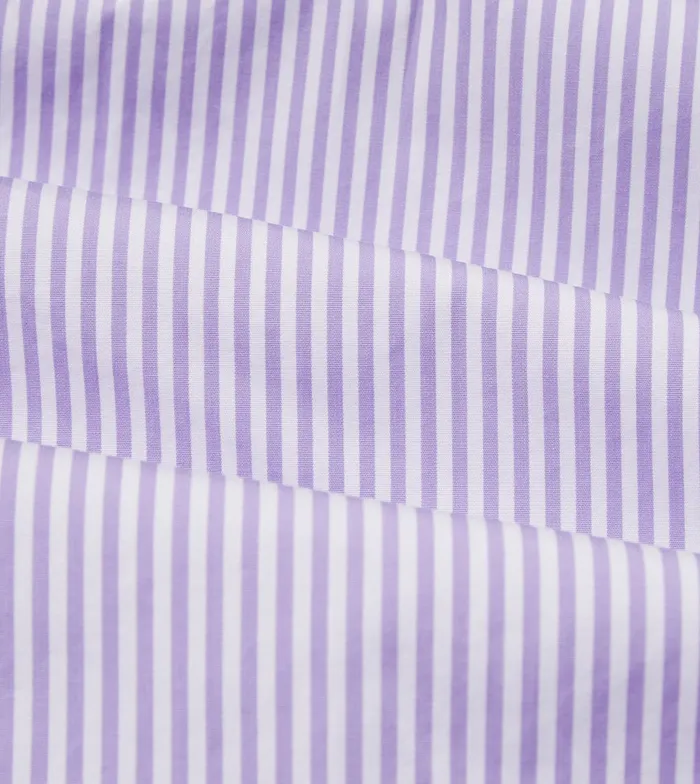 Drake039s Purple Bengal Stripe Cotton Poplin ButtonDown Shirt Men Poplin Shirts