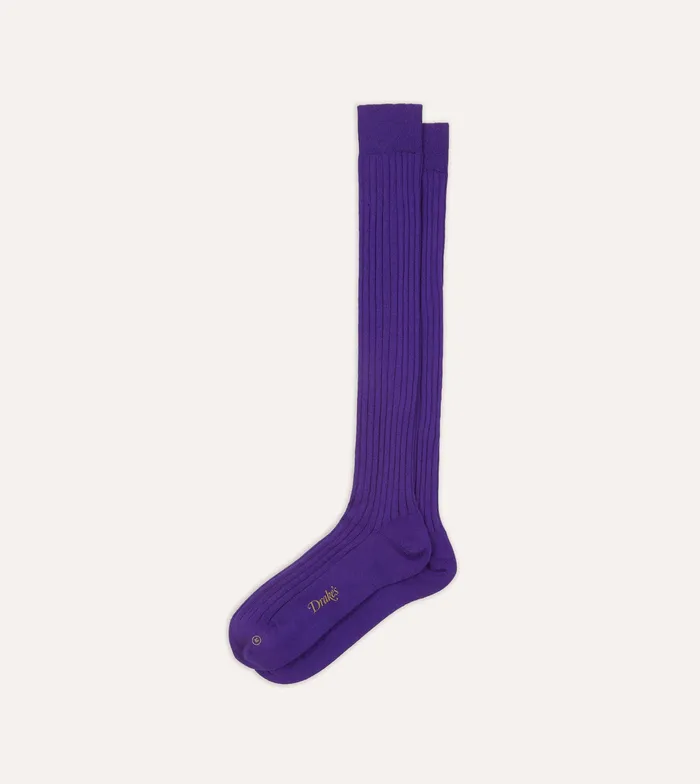 Drake039s Purple Cotton OverTheCalf Socks Men Boxer Shorts and Socks