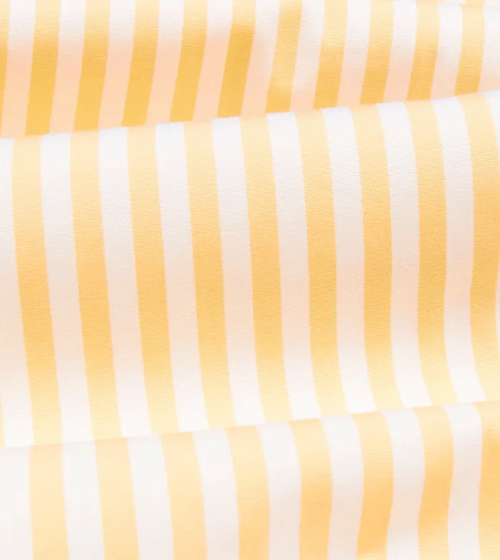 Drake039s Yellow Bengal Stripe Cotton Poplin ButtonDown Shirt Men Poplin Shirts