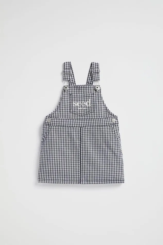 Dresses Baby Seed Heritage Core Logo Pinafore Midnight Gingham