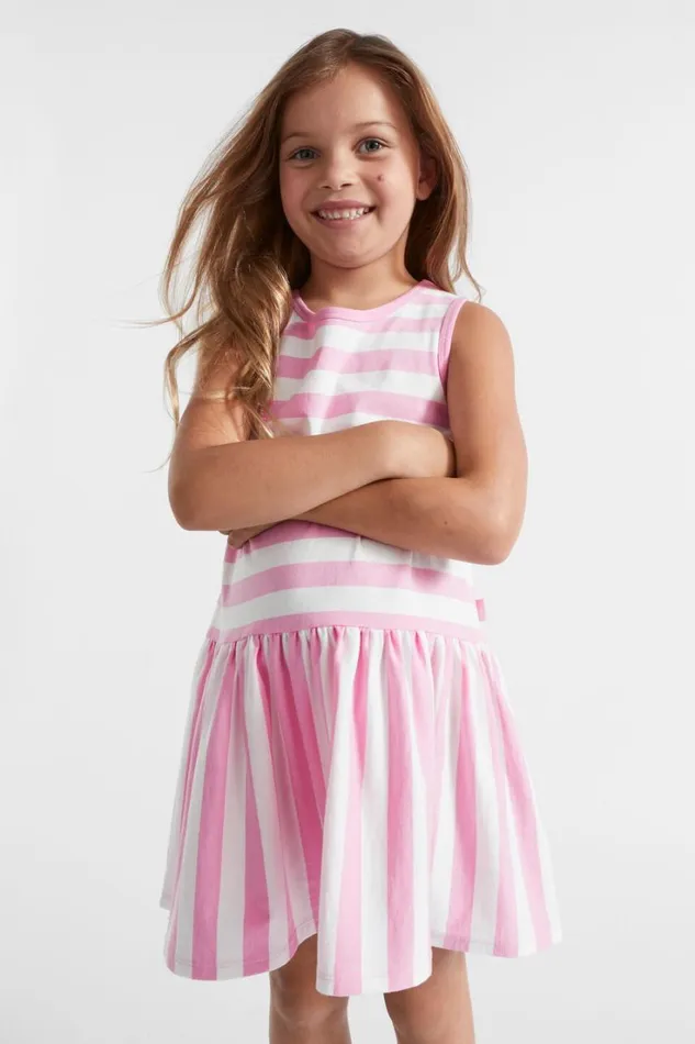Dresses Girl Seed Heritage Stripe Tank Dress Candy Pink