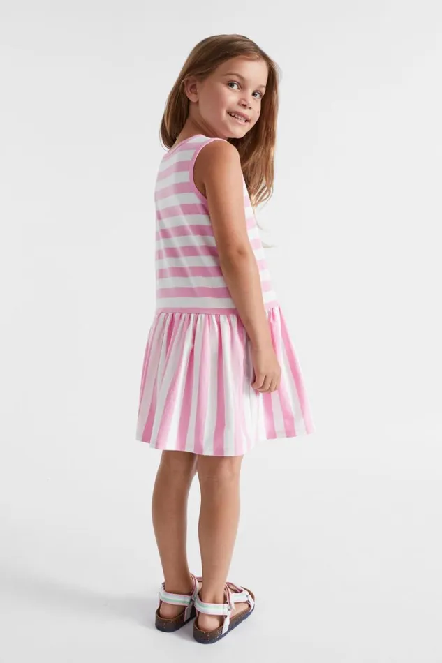 Dresses Girl Seed Heritage Stripe Tank Dress Candy Pink