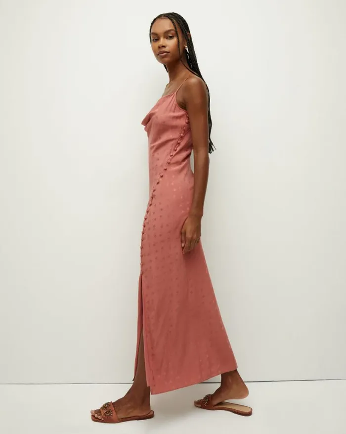 Dresses Shop Veronica Beard Chapel Silk Jacquard Dress Bright Army