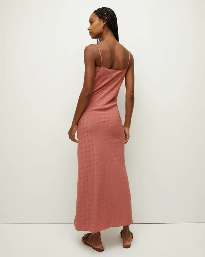 Dresses Shop Veronica Beard Chapel Silk Jacquard Dress Bright Army