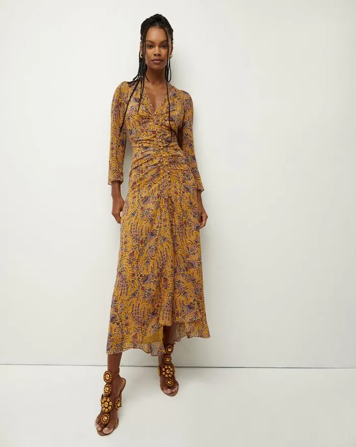 Dresses Shop Veronica Beard Ferrara Dress Saffron Multi