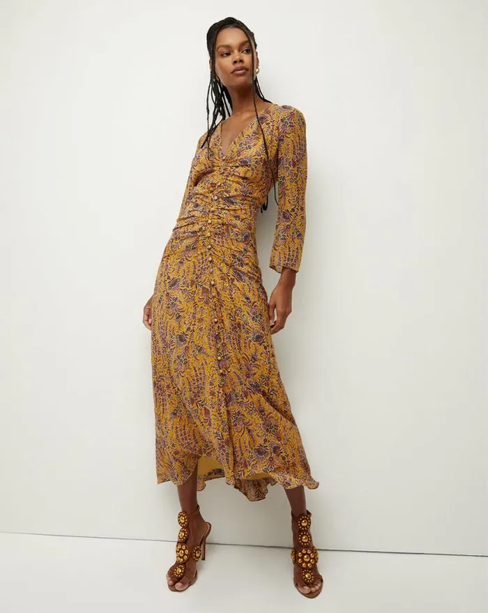 Dresses Shop Veronica Beard Ferrara Dress Saffron Multi