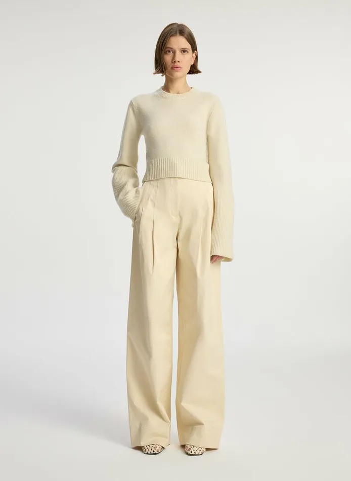 Dresses Women ALC Clover Wool Sweater Natural Dresses Women ALC Clover Wool Sweater Natural