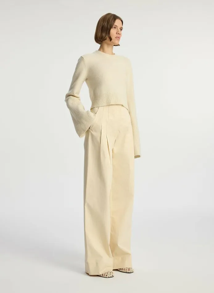 Dresses Women ALC Clover Wool Sweater Natural Dresses Women ALC Clover Wool Sweater Natural