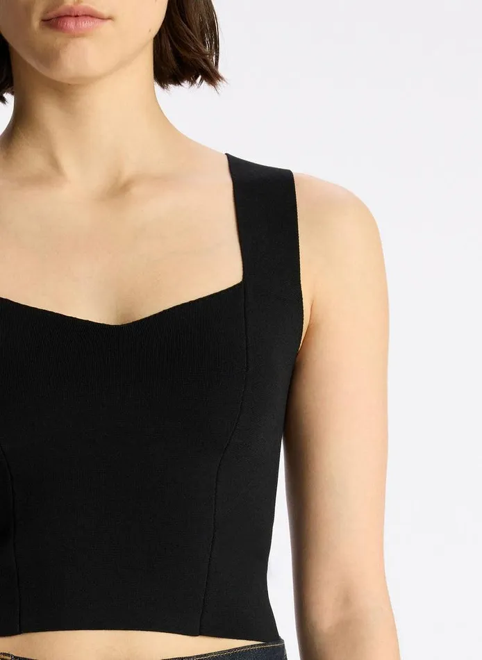 Dresses Women ALC Jordana Compact Knit Top Black Dresses Women ALC Jordana Compact Knit Top Black