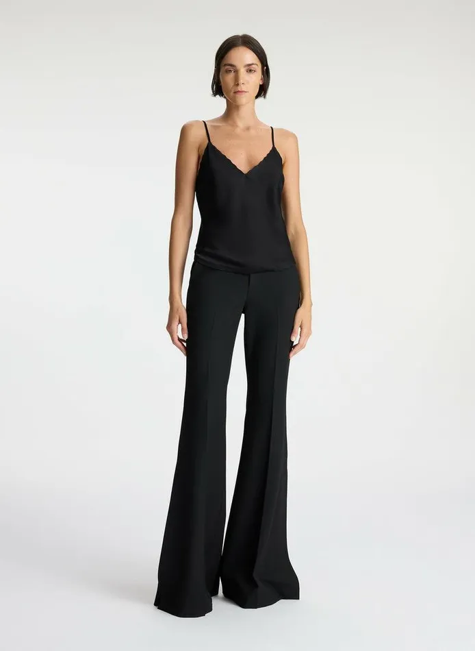Dresses Women ALC Malia Scalloped Camisole Top Black Dresses Women ALC Malia Scalloped Camisole Top Black