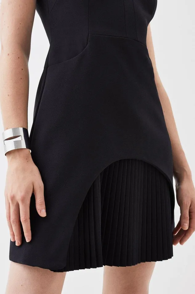 Dresses Women Karen Millen Military Tailored Mini Dress Black